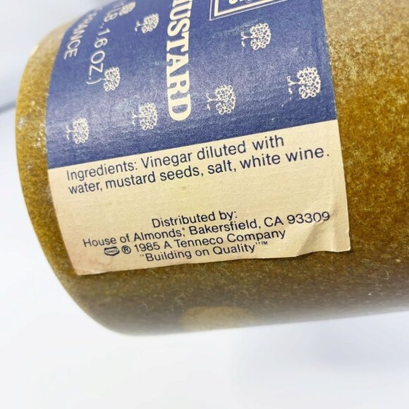 Vintage 1985 France Old Fashioned Mustard Pot with Cork - Picture 2 of 8